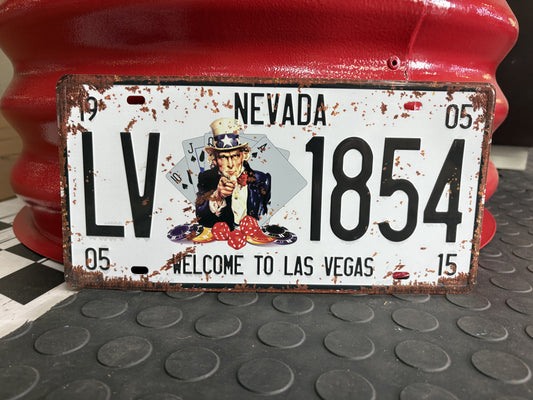 Decorative License Plate - Welcome to Vegas