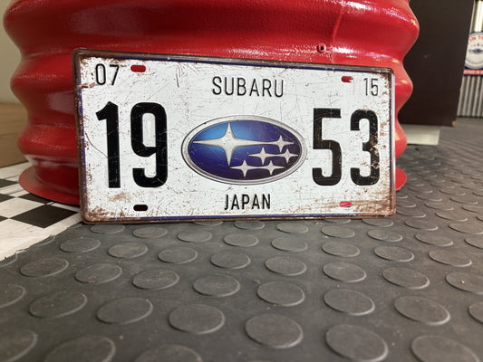 Decorative License Plate - Subaru