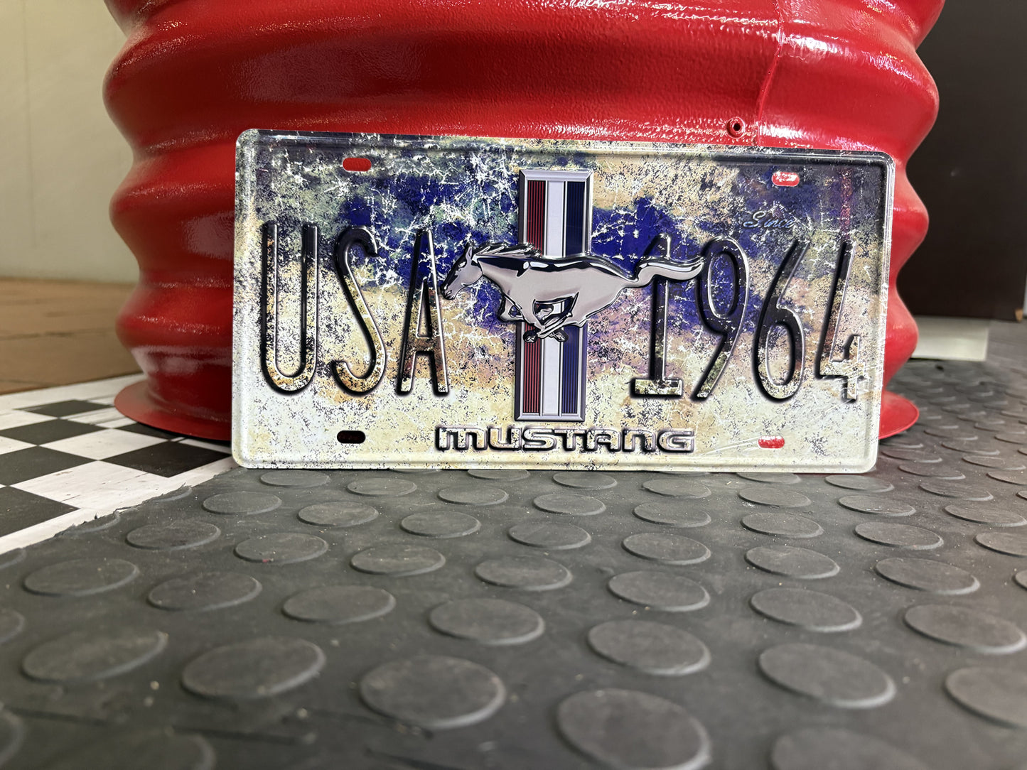 Decorative License Plate - Mustang USA 1964