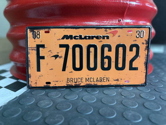 Decorative License Plate - McLaren